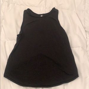 Black reflective zyia active tank size medium